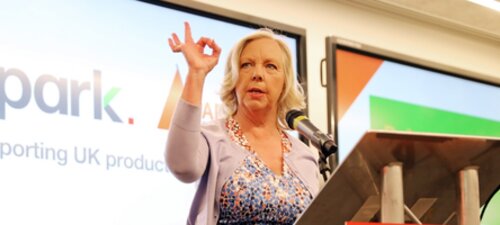 Deborah Meaden celebrates innovative products at the Spark Showcase 2018